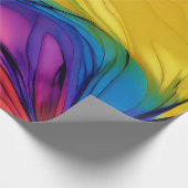 Kleurrijk regenboog Abstract inpakpapier (Hoek)