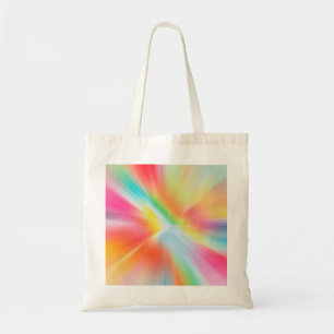 Kleurrijk regenboog geïnspireerd, stijlvol design tote bag