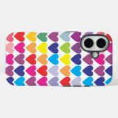 Kleurrijk Regenboog Hartjes Patroon Case-Mate iPhone Case (Achterkant (horizontaal))