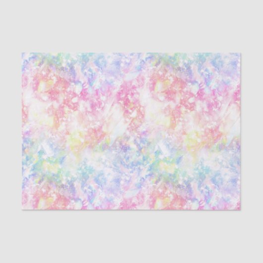 Kleurrijk regenboog holografisch iriserend kristal tissuepapier (Voorkant)