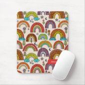 Kleurrijk Regenboog Muismat (Met muis)