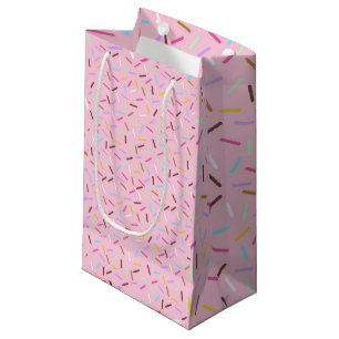 Kleurrijk Regenboog Spikkels Patroon Grote Cadeaub Klein Cadeauzakje