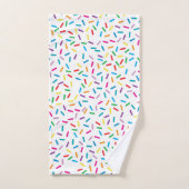 Kleurrijk regenboog sprenkels patroon bad handdoek (Handdoek)