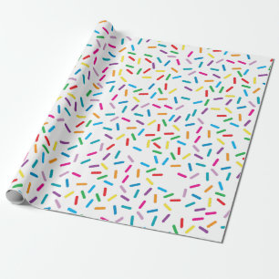 Kleurrijk regenboog sprenkels patroon cadeaupapier