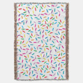 Kleurrijk regenboog sprenkels patroon deken (Voorkant Verticaal)