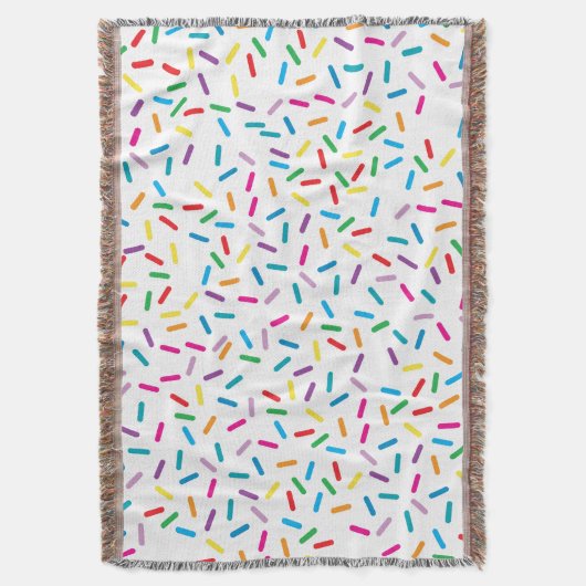 Kleurrijk regenboog sprenkels patroon deken (Voorkant Verticaal)