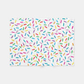 Kleurrijk regenboog sprenkels patroon fleece deken (Voorkant (Horizontaal))