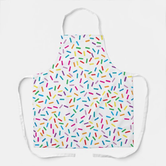 Kleurrijk regenboog sprenkels patroon schort (Voorkant)
