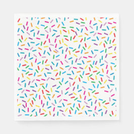Kleurrijk regenboog sprenkels patroon servet