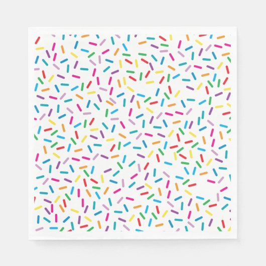 Kleurrijk regenboog sprenkels patroon servet (Voorkant)