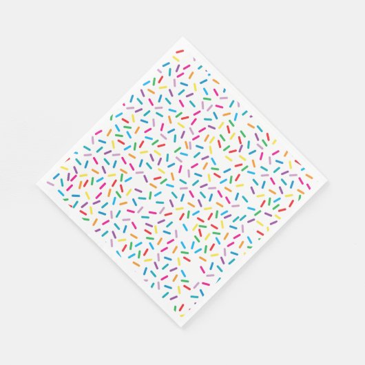 Kleurrijk regenboog sprenkels patroon servet (Hoek)