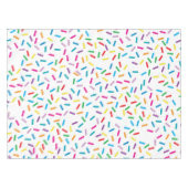 Kleurrijk regenboog sprenkels patroon tafelkleed (Voorkant (Horizontaal))