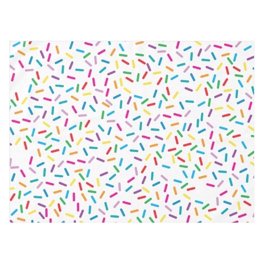 Kleurrijk regenboog sprenkels patroon tafelkleed (Voorkant (Horizontaal))