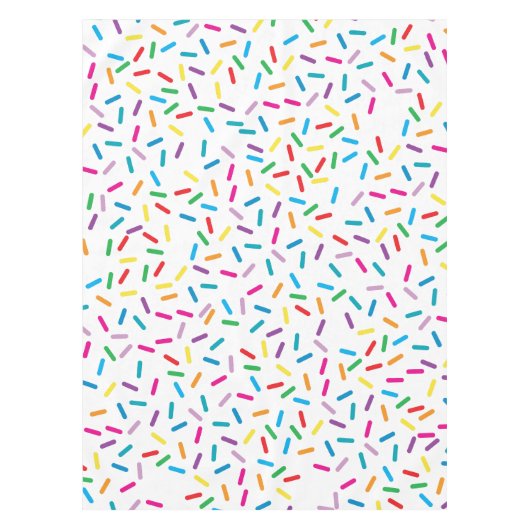Kleurrijk regenboog sprenkels patroon tafelkleed (Voorkant)