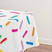 Kleurrijk regenboog sprenkels patroon tafelkleed (Voorbeeld)