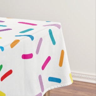 Kleurrijk regenboog sprenkels patroon tafelkleed