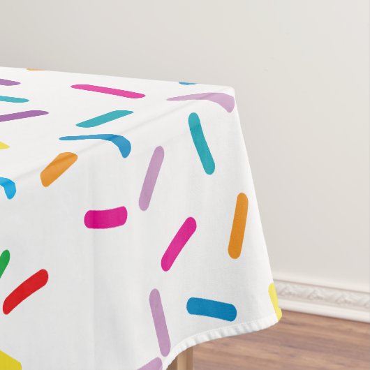 Kleurrijk regenboog sprenkels patroon tafelkleed (Voorbeeld)