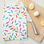 Kleurrijk regenboog sprenkels patroon theedoek (Quarter Fold)