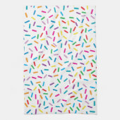 Kleurrijk regenboog sprenkels patroon theedoek (Verticaal)