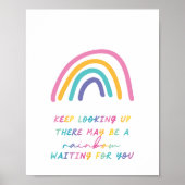 Kleurrijk regenboogdecor poster (Voorkant)
