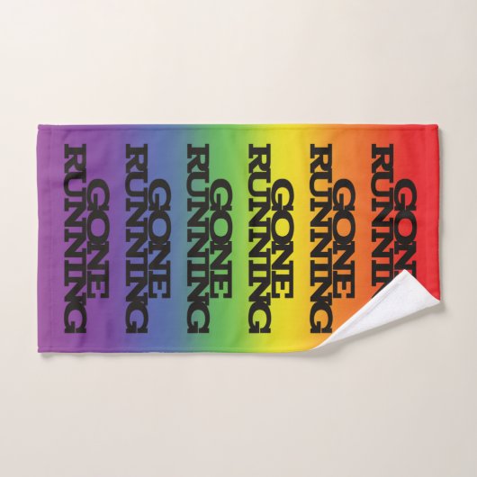 Kleurrijk regenboogeffect Achtergrondtoon draaiend Handdoek (Handdoek)