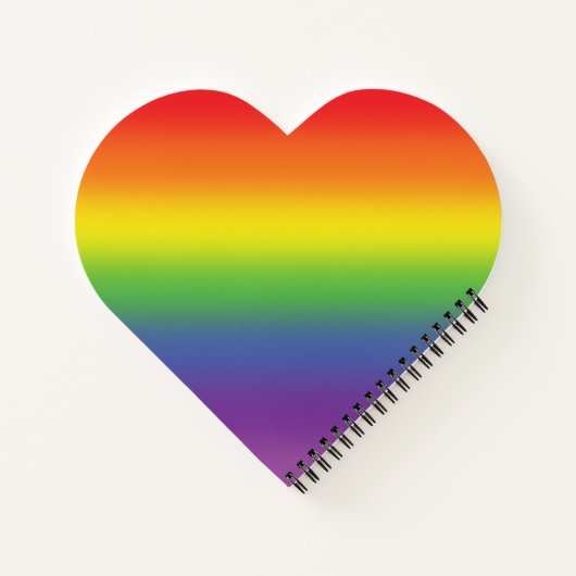 Kleurrijk regenboogeffect Achtergrondtoon draaiend Notitieboek (Achterkant)