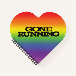 Kleurrijk regenboogeffect Achtergrondtoon draaiend Notitieboek