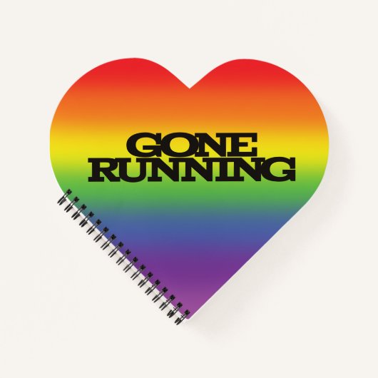 Kleurrijk regenboogeffect Achtergrondtoon draaiend Notitieboek (Voorkant)