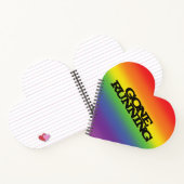 Kleurrijk regenboogeffect Achtergrondtoon draaiend Notitieboek (Binnen)