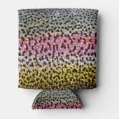 Kleurrijk regenboogforel Schaal Structuur Kijk pat Blikjeskoeler (Voorkant)