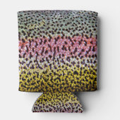 Kleurrijk regenboogforel Schaal Structuur Kijk pat Blikjeskoeler (Achterkant)