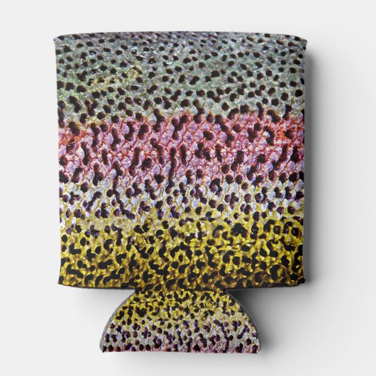 Kleurrijk regenboogforel Schaal Structuur Kijk pat Blikjeskoeler (Achterkant)