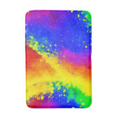 Kleurrijk regenbooggeplatterd schilderpatroon badmat (Voorkant Verticaal)