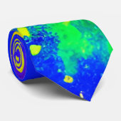 Kleurrijk regenbooggeplatterd schilderpatroon stropdas (Opgerold)