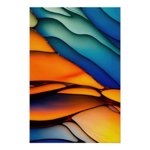 Kleurrijk regenboogglas perfect poster
