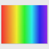 Kleurrijk regenbooggradiënt gestreept patroon cadeaupapier (Vlak)