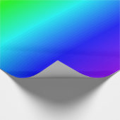 Kleurrijk regenbooggradiënt gestreept patroon cadeaupapier (Hoek)