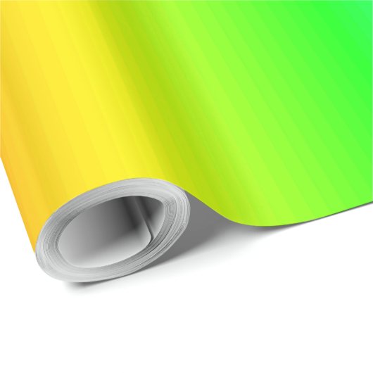 Kleurrijk regenbooggradiënt gestreept patroon cadeaupapier (Rol Hoek)