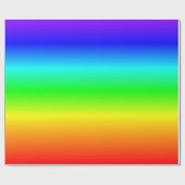 Kleurrijk regenbooggradiënt gestreept patroon cadeaupapier (Vlak)