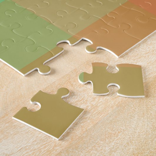 Kleurrijk regenboogkleuren Pixels Verloopontwerp Legpuzzel (Zijkant)