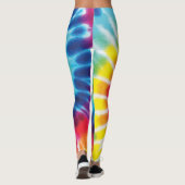 Kleurrijk regenboogkleurig kleurstofkostuum leggings (Achterkant)