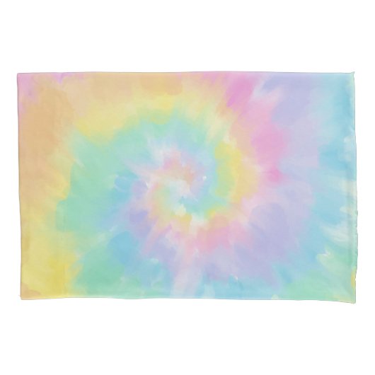 Kleurrijk regenboogkleurig kleurstofpatroon kussensloop (Voorkant-Links)