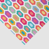 Kleurrijk regenboogmodern Ikat-patroon Tissuepapier (Detail)