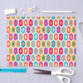 Kleurrijk regenboogmodern Ikat-patroon Tissuepapier (Craft)