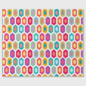 Kleurrijk regenboogmodern Ikat - tribaal patroon Cadeaupapier (Vlak)