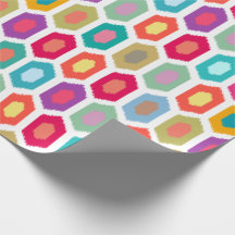 Kleurrijk regenboogmodern Ikat - tribaal patroon