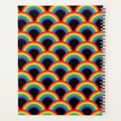 Kleurrijk regenboogpatroon planner (Achterkant)