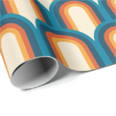 Kleurrijk regenboogpatroon Retro Arch Cadeaupapier (Rol Hoek)