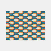 Kleurrijk regenboogpatroon Retro Arch Fleece Deken (Voorkant (Horizontaal))