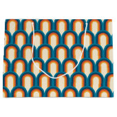 Kleurrijk regenboogpatroon Retro Arch Groot Cadeauzakje (Voorkant)